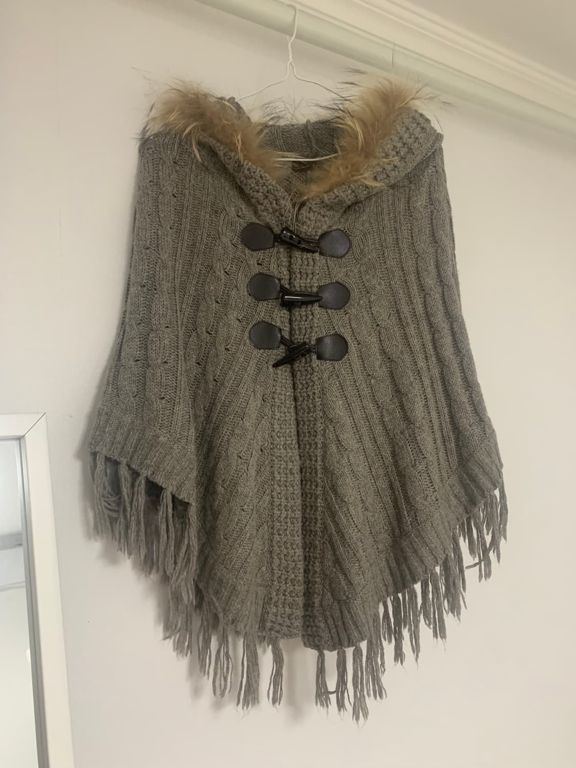 대장 빈티지 케이프 퍼 태슬 사와코무드 상품이미지2