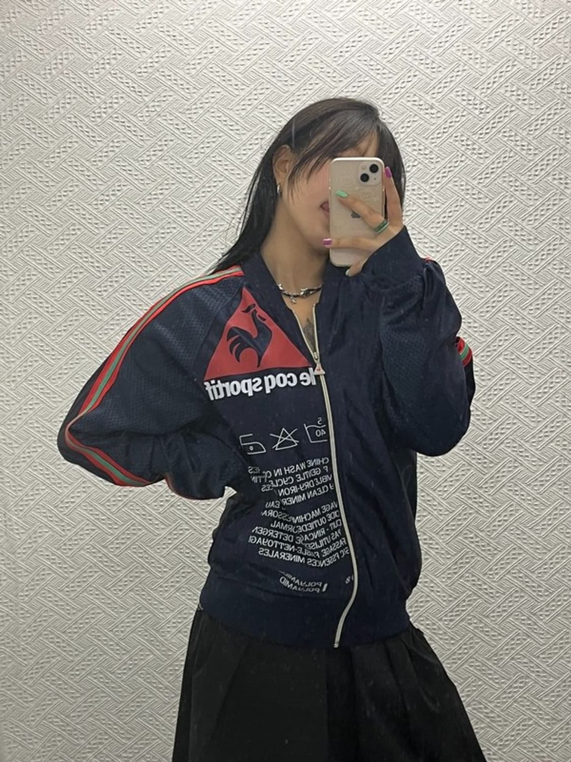 르꼬끄 올드스쿨 스트릿 희귀 빅로고 레터링 져지 집업 100 C06696 상품이미지2