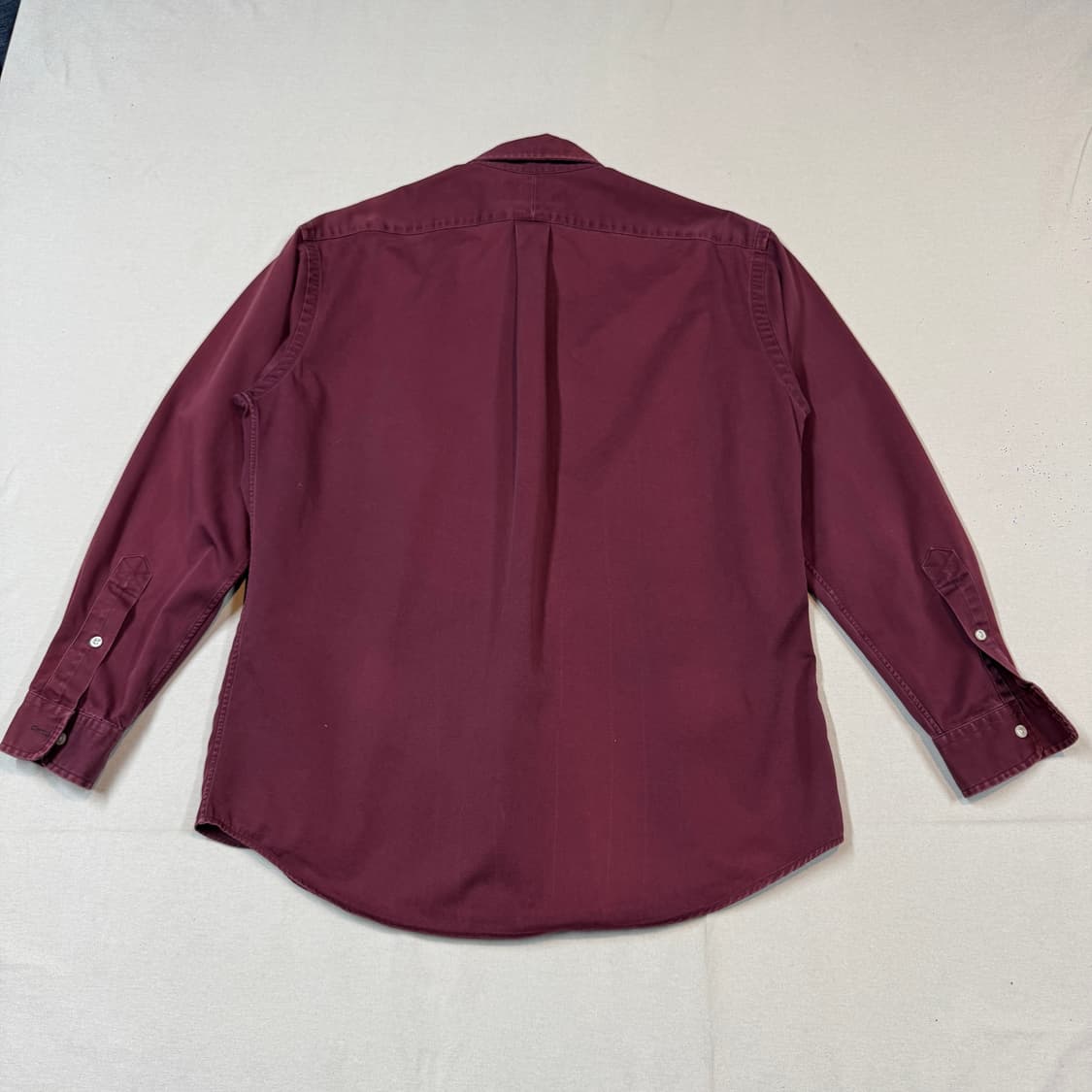 M) 폴로 랄프로렌 버건디 솔리드 셔츠 썬페이드 상품이미지5