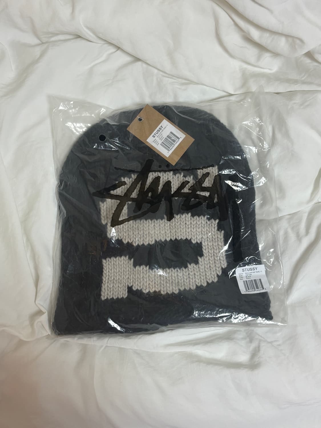 (새상품) 스투시 니트 스컬캡 벌리 S 블랙 상품이미지2