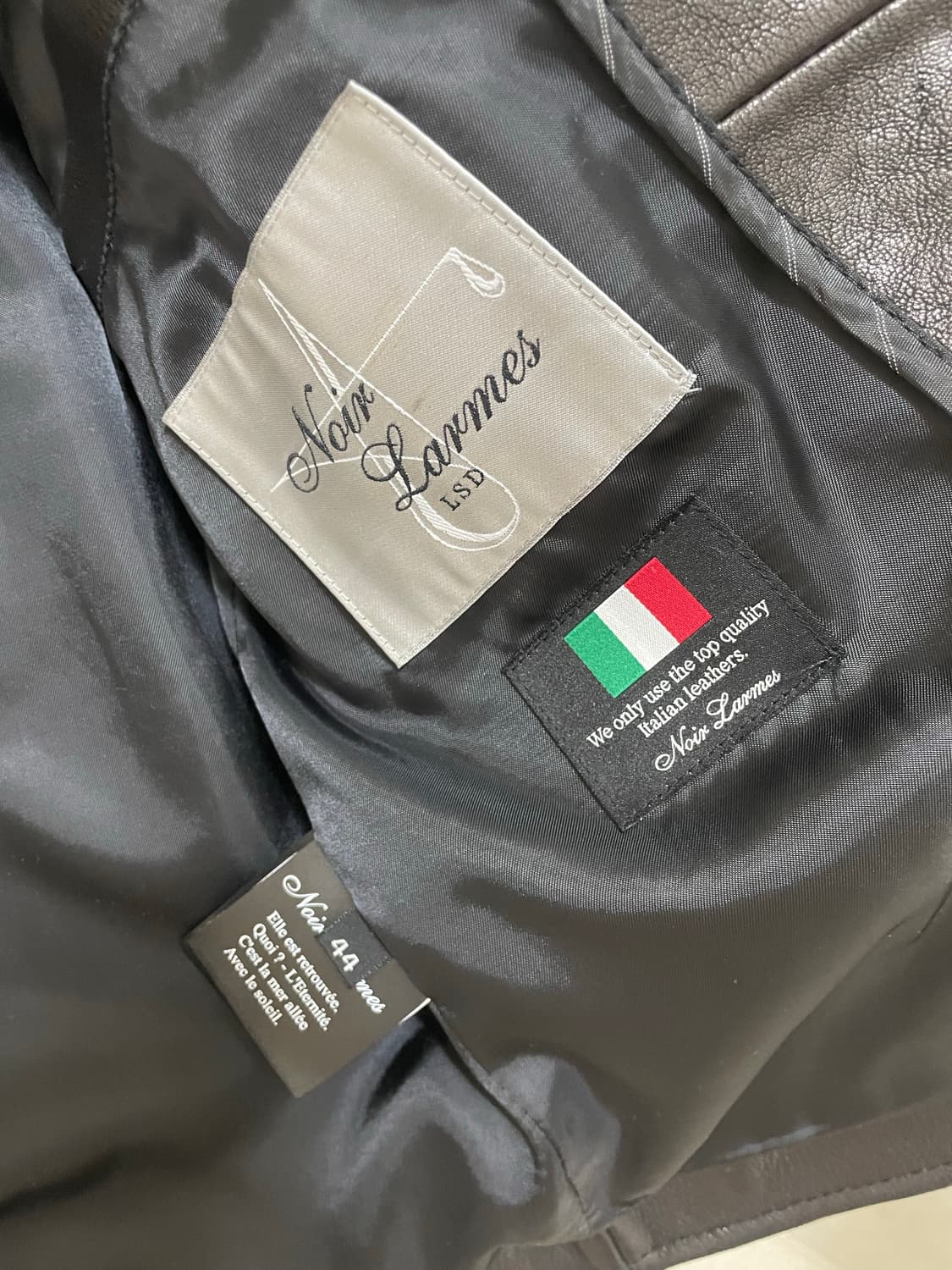 느와르 라르메스 스탠다드 레더자켓 상품이미지5