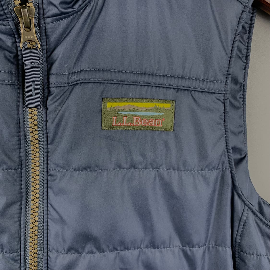 Llbean 엘엘빈 로고 네이비 조끼패딩 상품이미지4