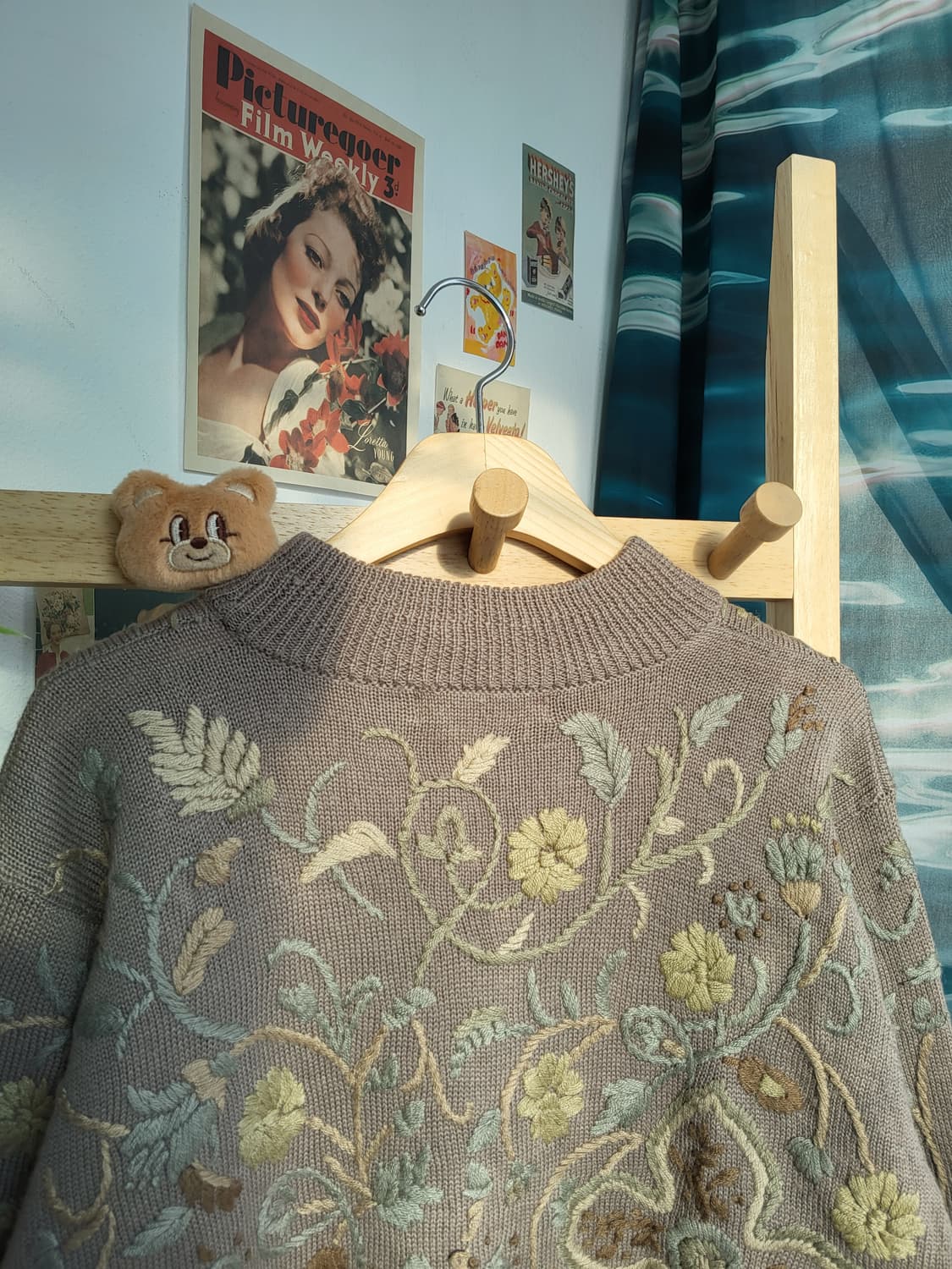 플라워 자수 빈티지 니트 상품이미지7