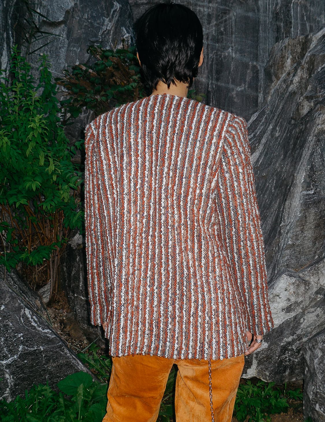 Vintage stripe tweed jacket 상품이미지4