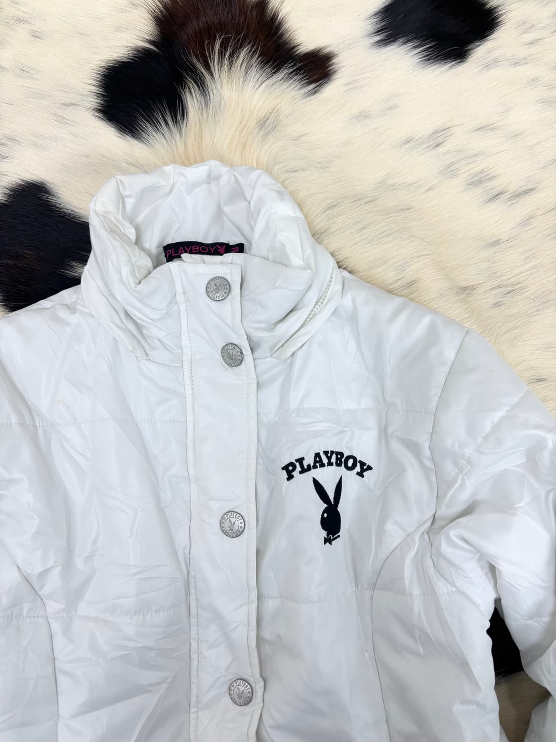 [Playboy]Back Logo Print White Padding 상품이미지7