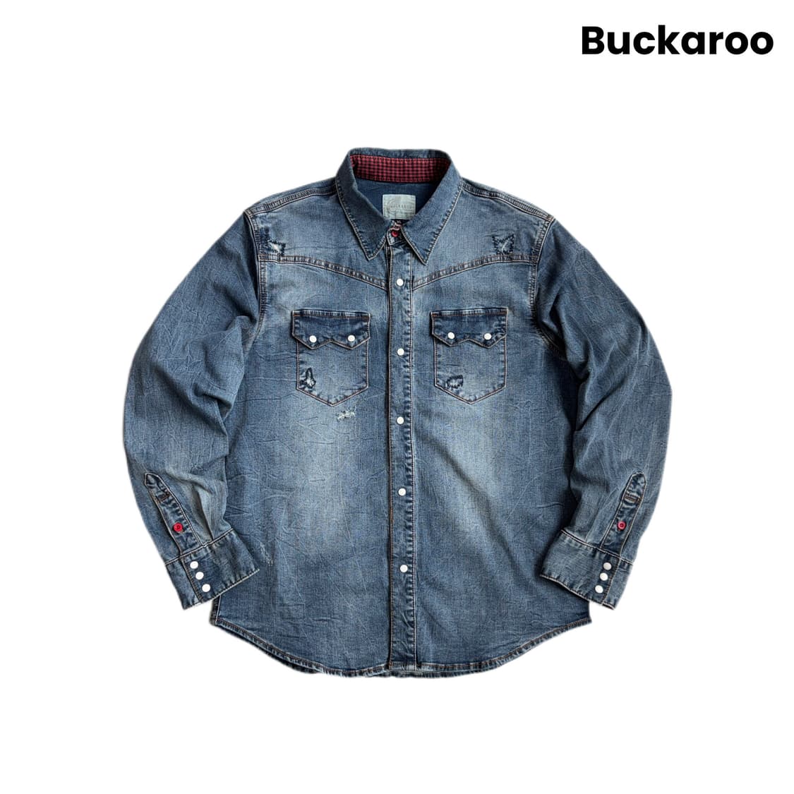 버커루 웨스턴 투포켓 데님 셔츠 상품이미지1