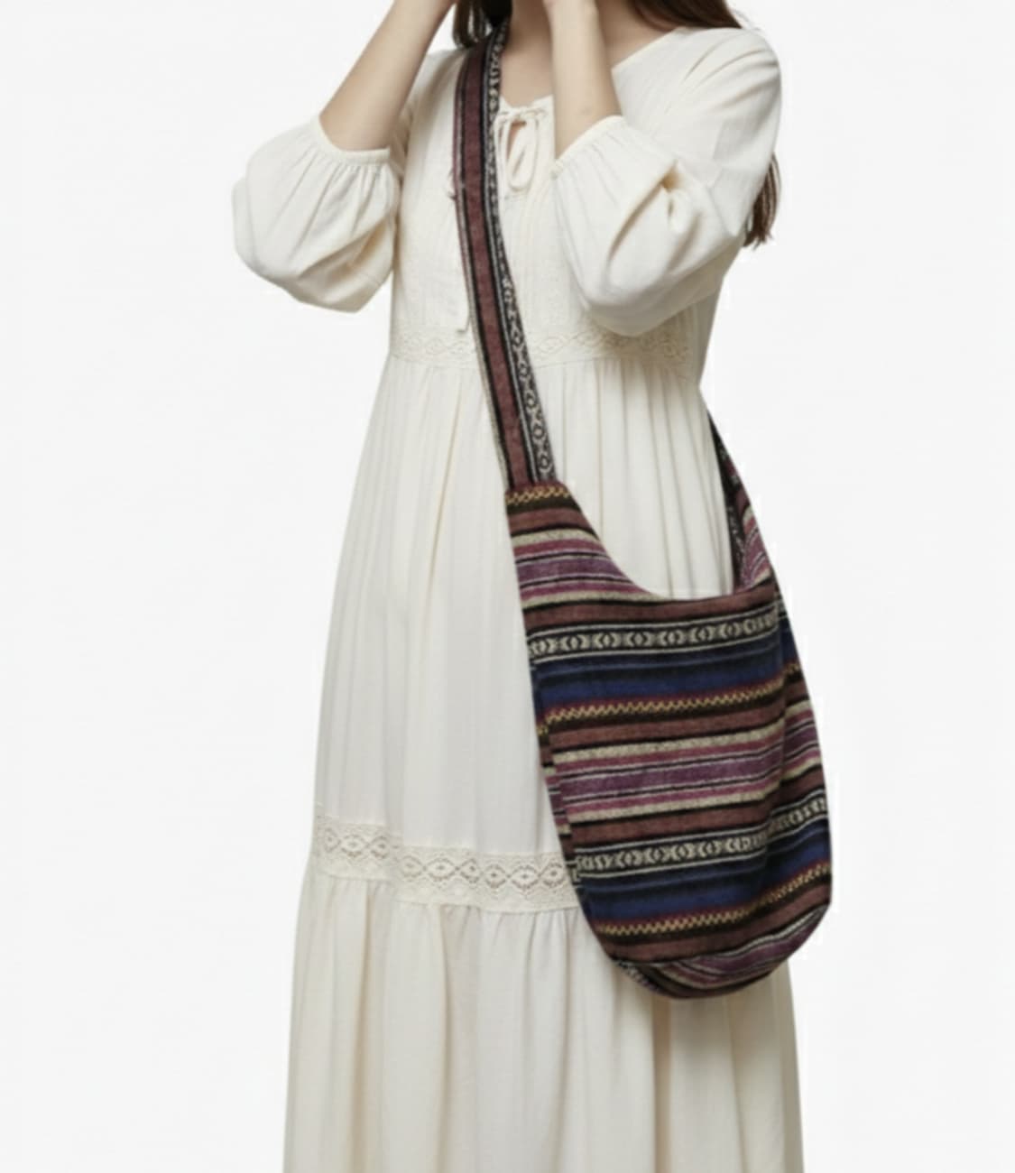 에스닉 패턴 크로스백/모리걸/히피 보헤미안 상품이미지1