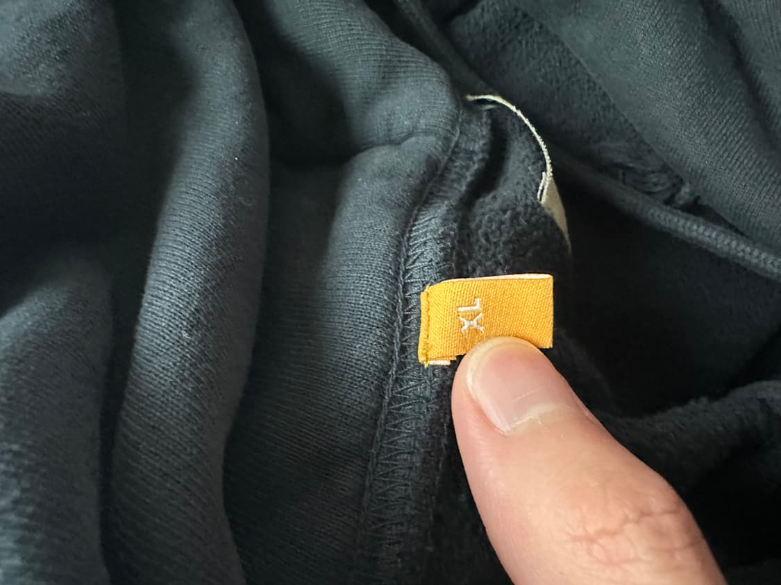 갤러리 디파트먼트 센터 로고 후드 블랙 XL 상품이미지5