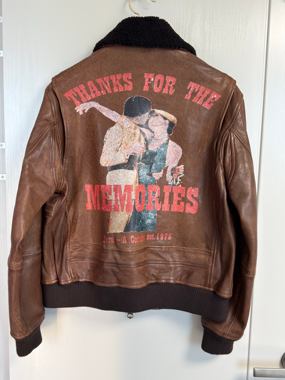 자라 데이비드 베일리 레더 에비에이터 g1 가죽 자켓 5388/100 상품이미지4