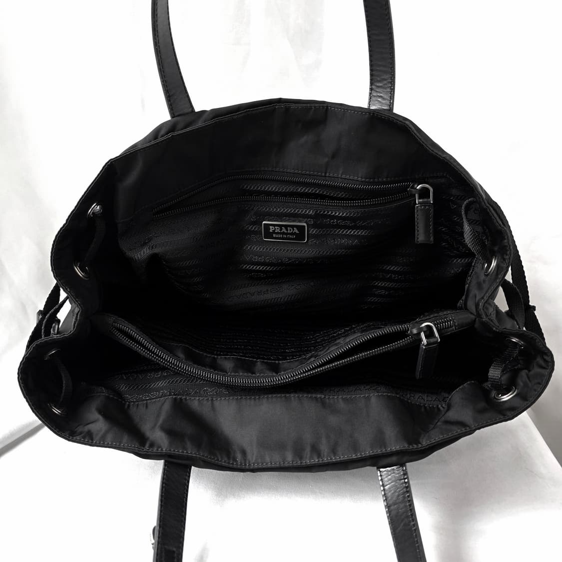 [정품 PRADA] 프라다 투포켓 나일론 숄더백 쇼퍼백 상품이미지7