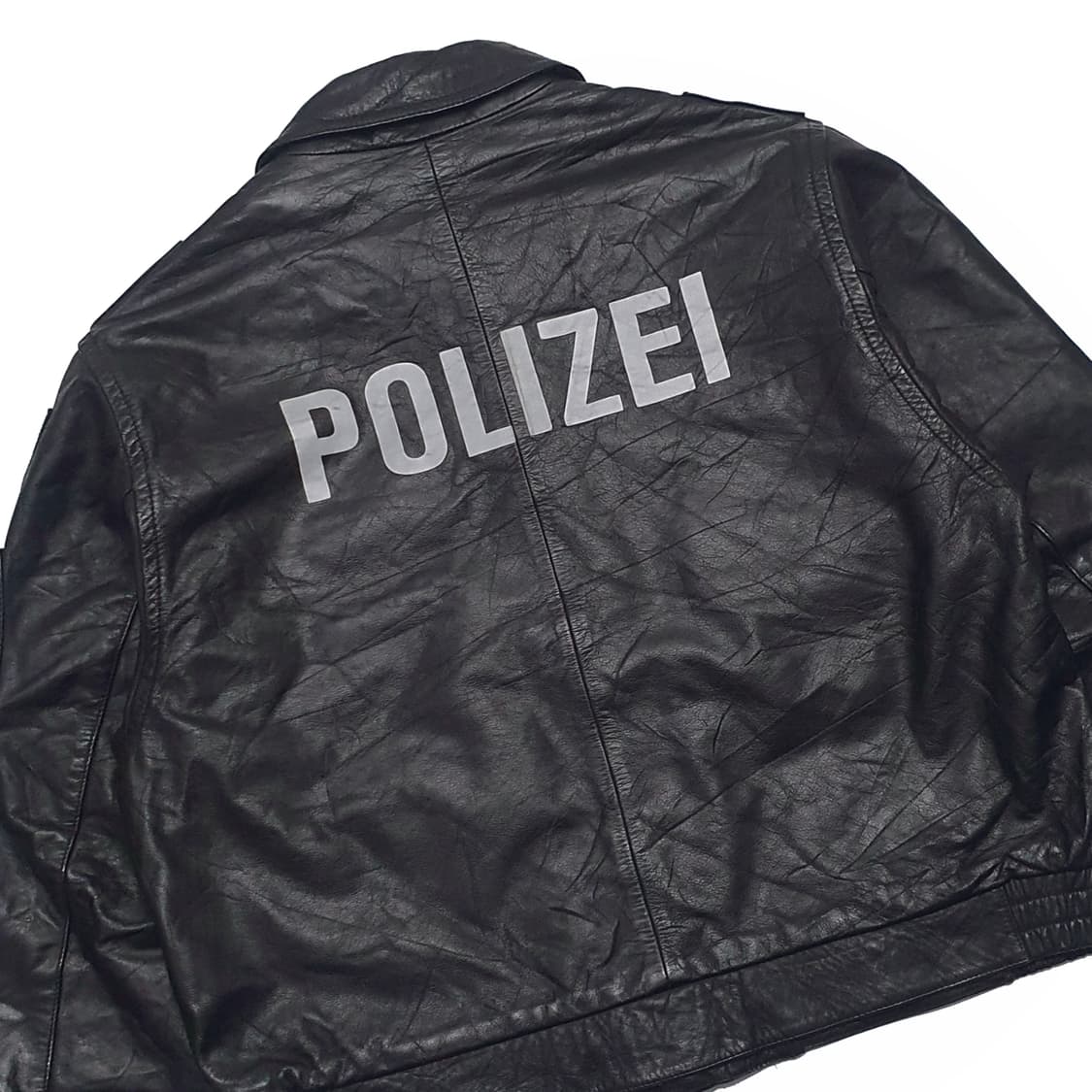 빈티지 90s polizei 독일 경찰 가죽자켓 105-110 상품이미지7