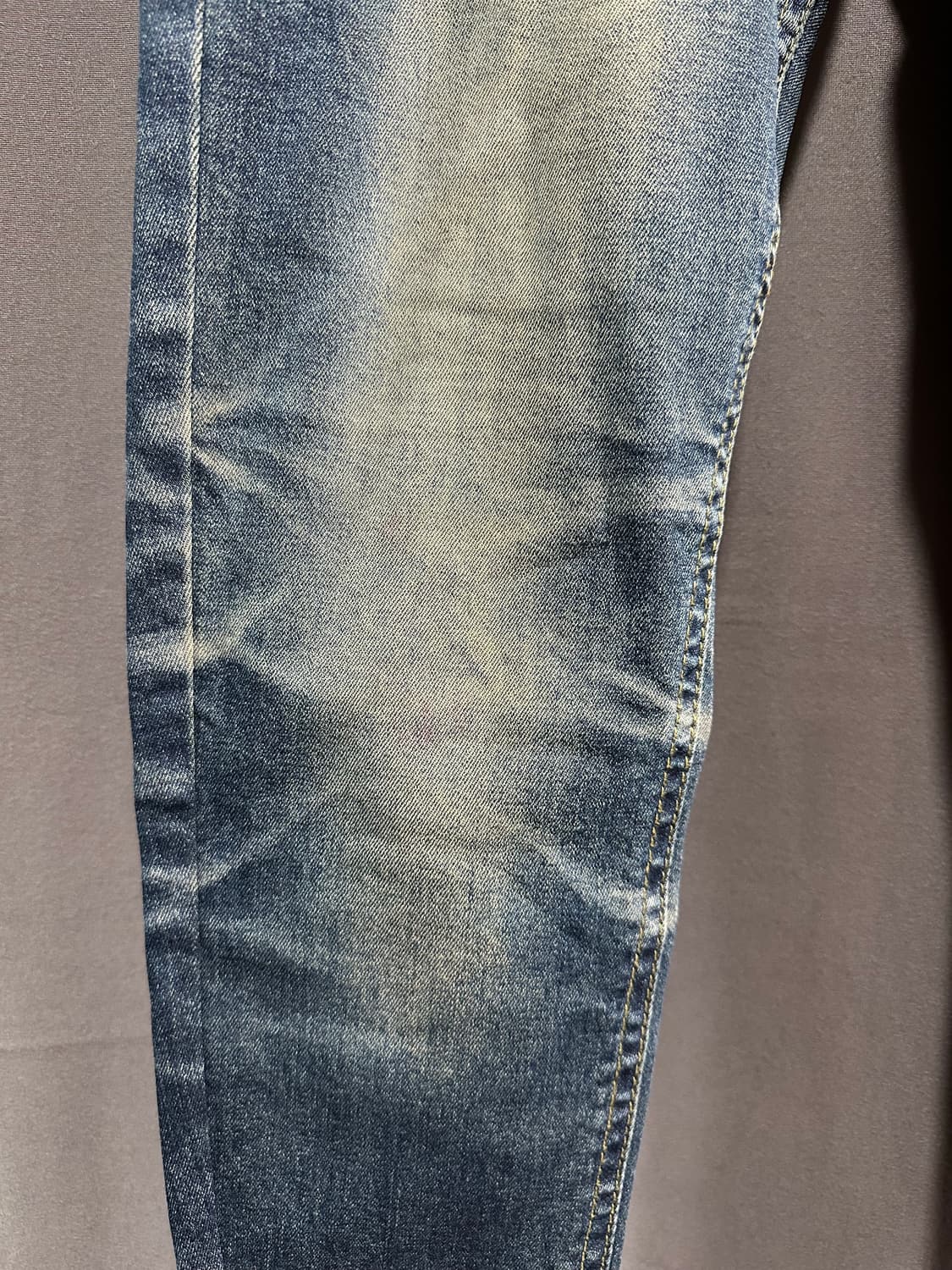 NANA JEANS 왕관 패치 Y2K 워싱 스키니 데님팬츠 30 상품이미지10