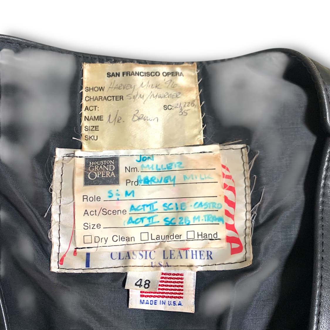[XL] 90s Opera Stage-Worn Leather Vest 상품이미지3