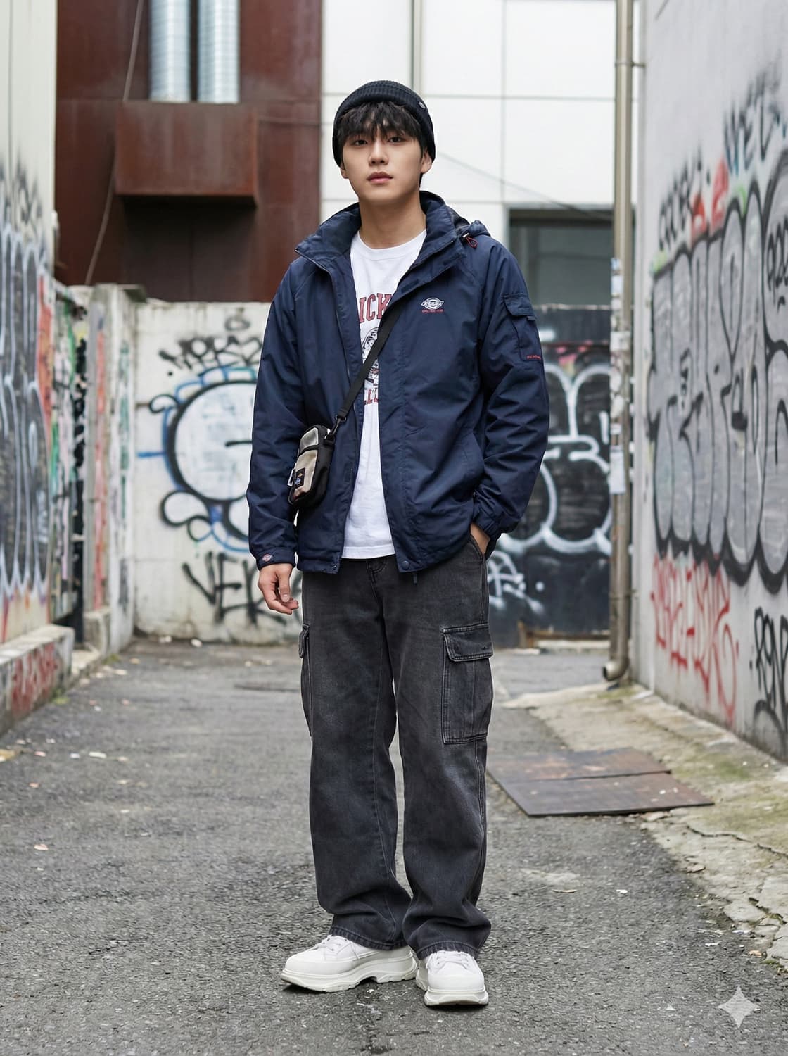 Dickies 디키즈 로고 자수 바람막이 자켓 상품이미지1