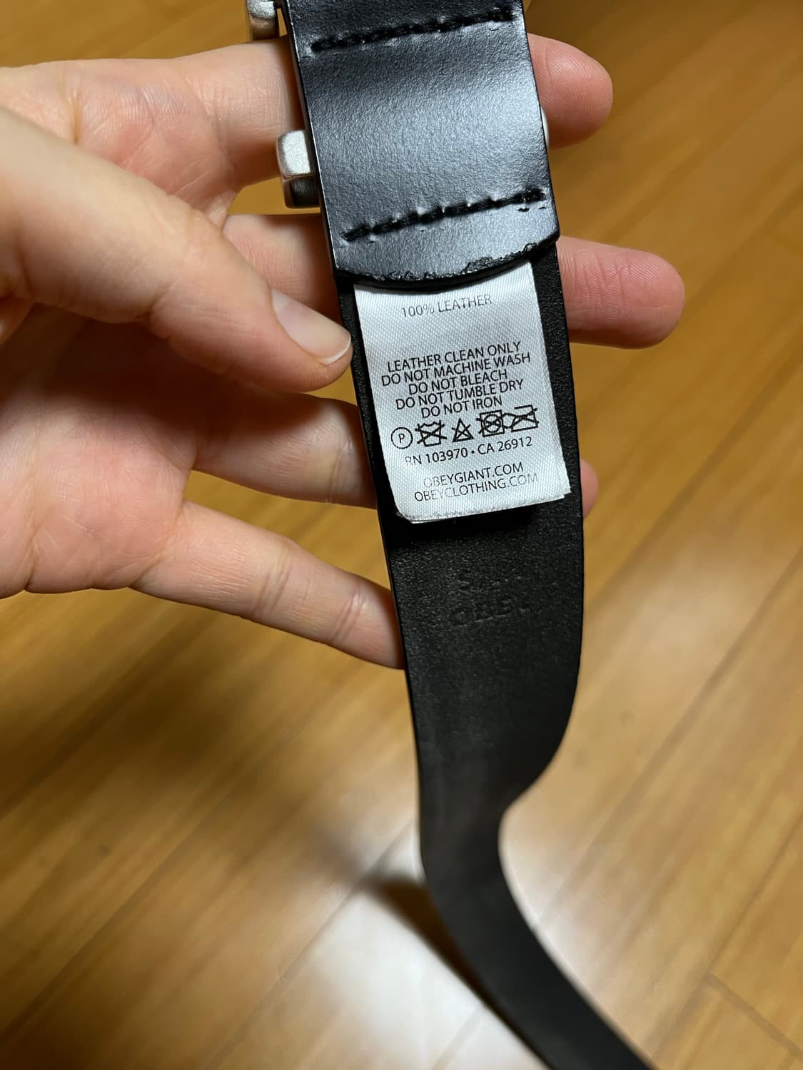 오베이 가죽 벨트 s/m 블랙 상품이미지10