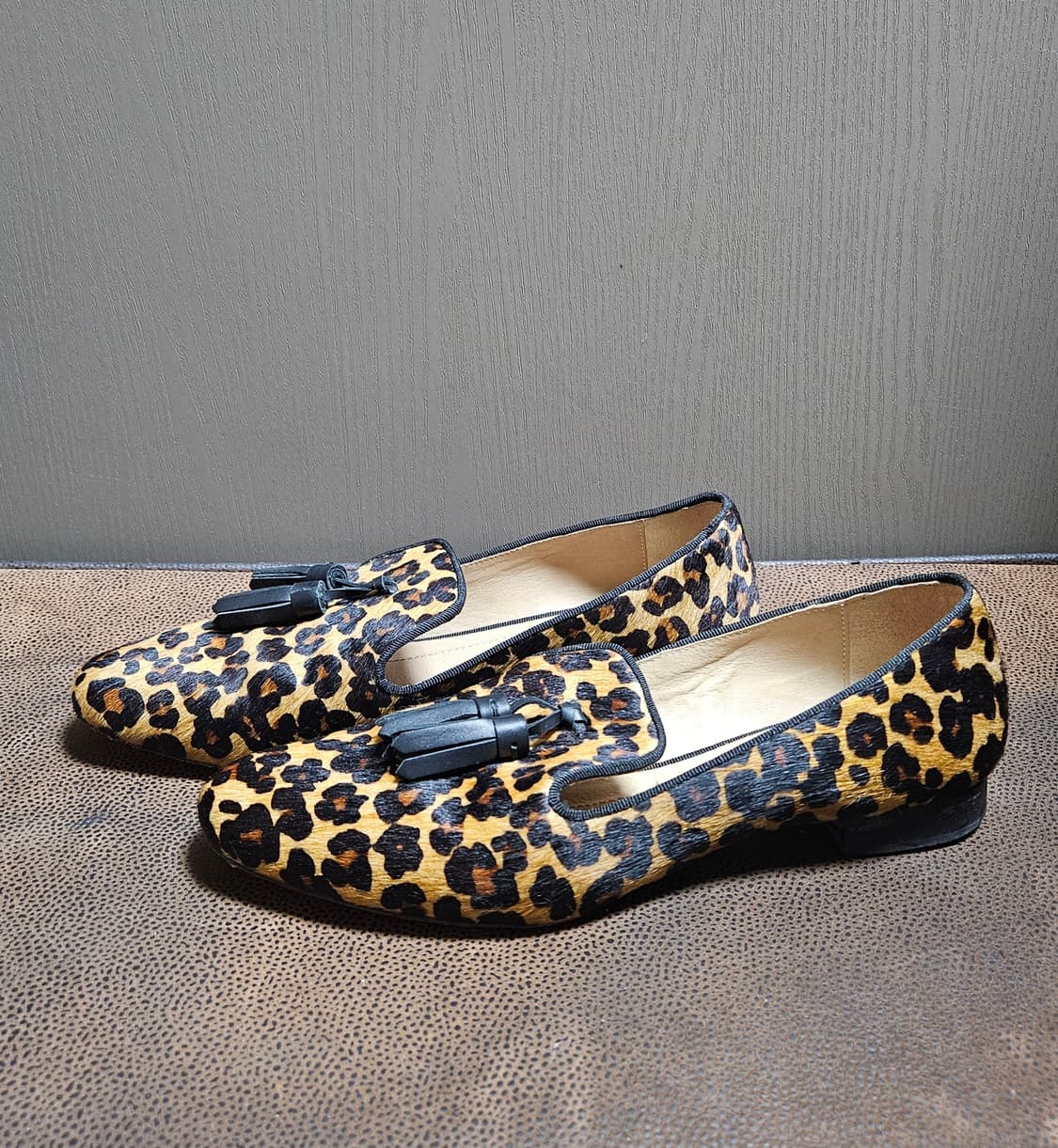 Massimo Dutti 레오파드 송치 태슬 로퍼 38 상품이미지1