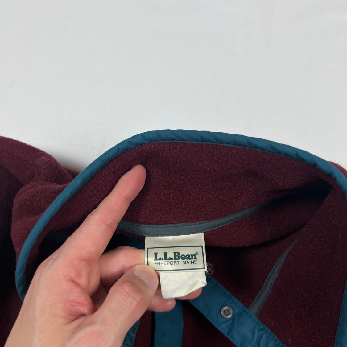 90‘s 엘엘빈 llbean 로고 풀오버 스냅 플리스 자켓 상품이미지6