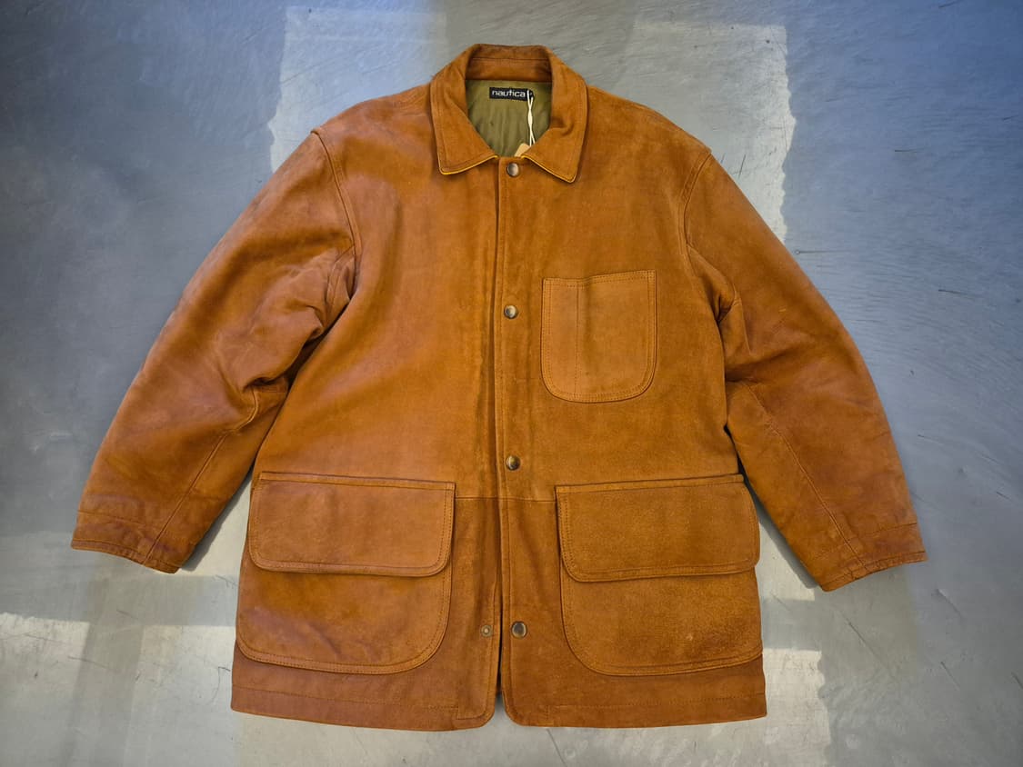 90s NAUTICA 양가죽 자켓 상품이미지1