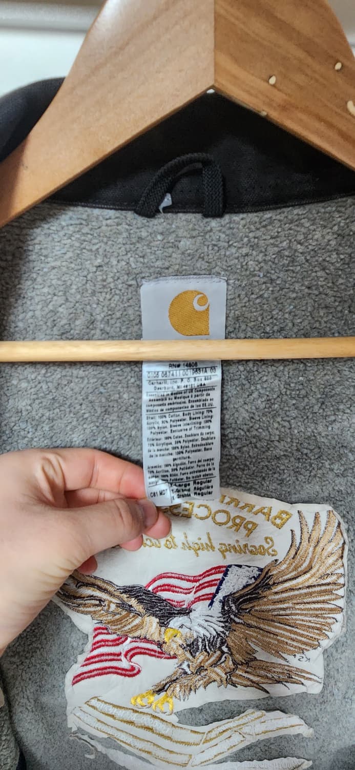 칼하트 디트로이트 딥네이비 c81 워크 자켓 상품이미지8