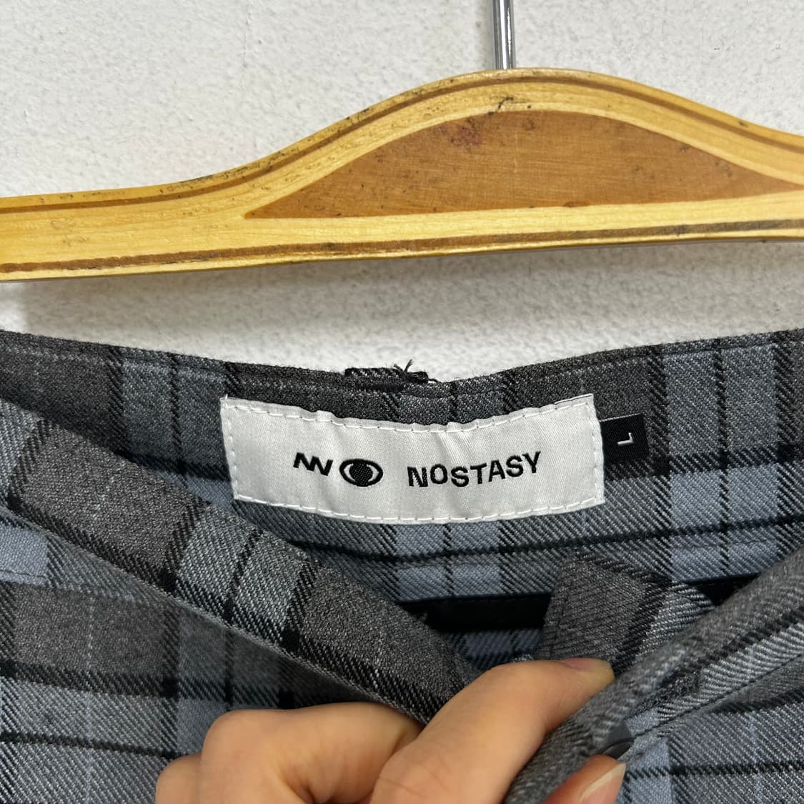텍부착 노스타시 체크 반바지 상품이미지5