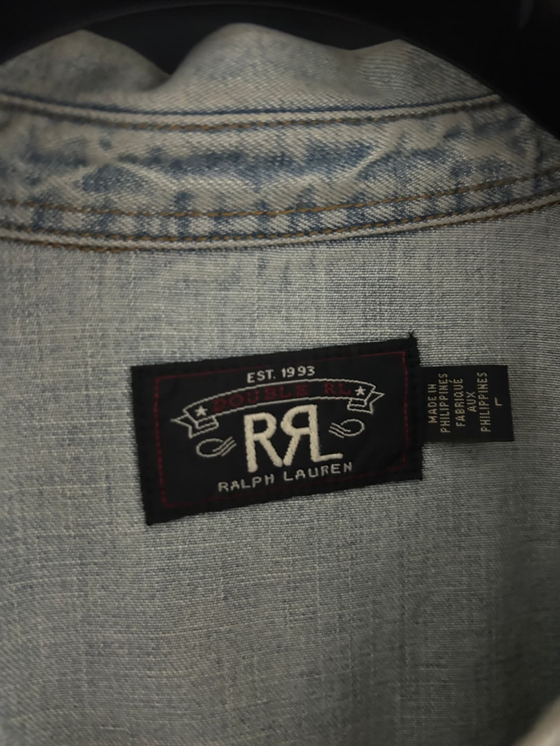 RRL 데님 웨스턴 셔츠 상품이미지6