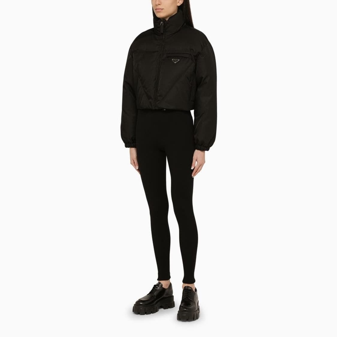 프라다 블랙 레깅스 팬츠 상품이미지3