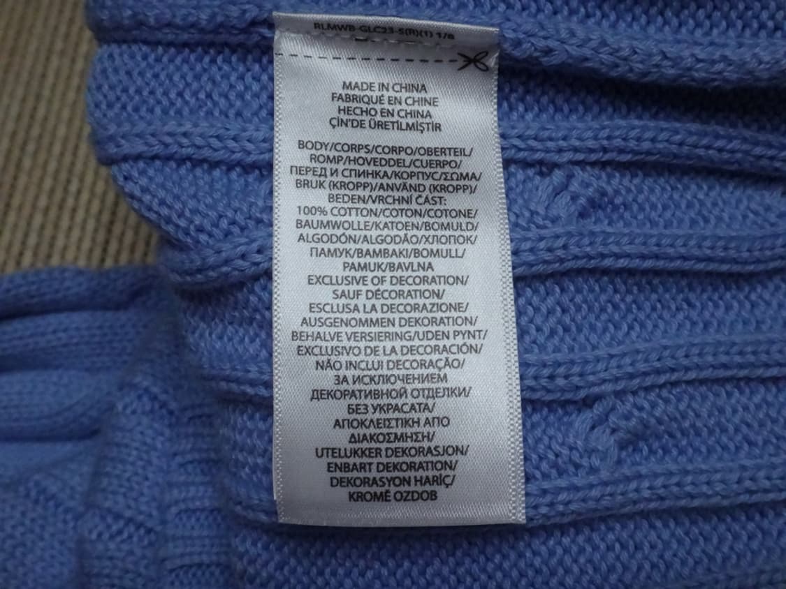 (S) 폴로랄프로렌 여성 라운드 꽈배기 면 니트 상품이미지8