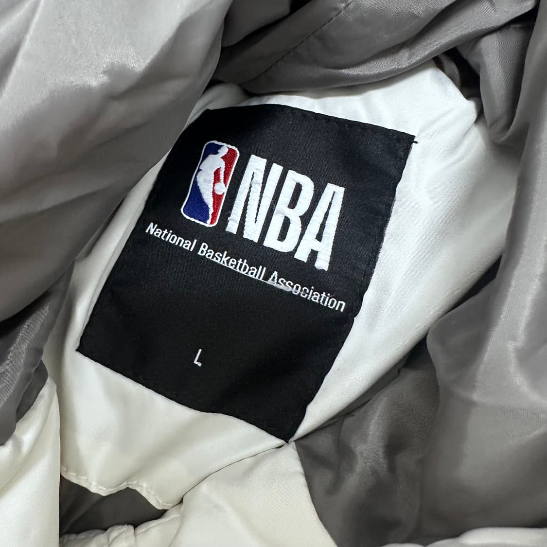 NBA 엔비에이 덕다운 롱패딩 화이트 L 상품이미지3