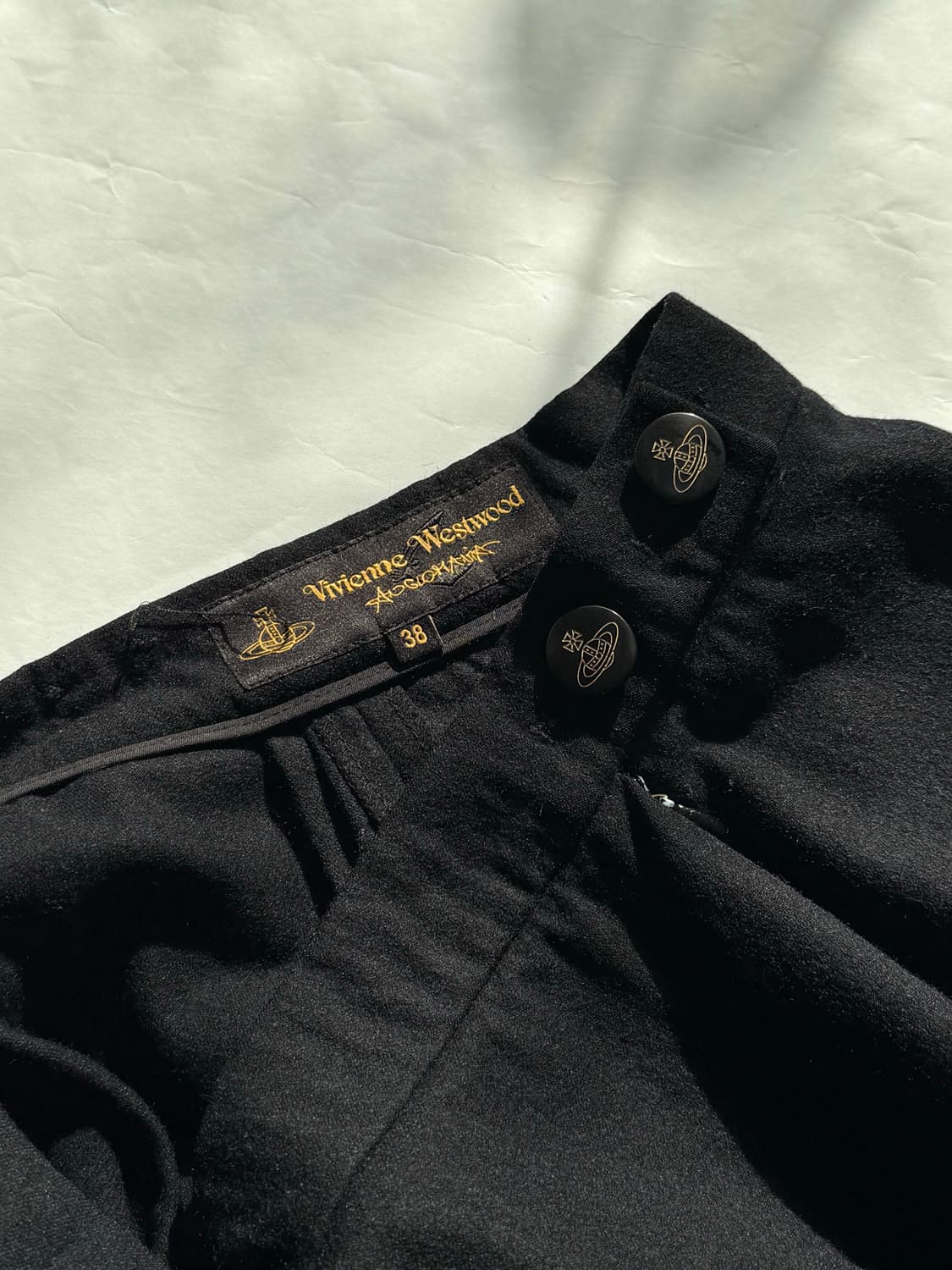 비비안웨스트우드 캐시미어 언밸런스 스커트 38 상품이미지5