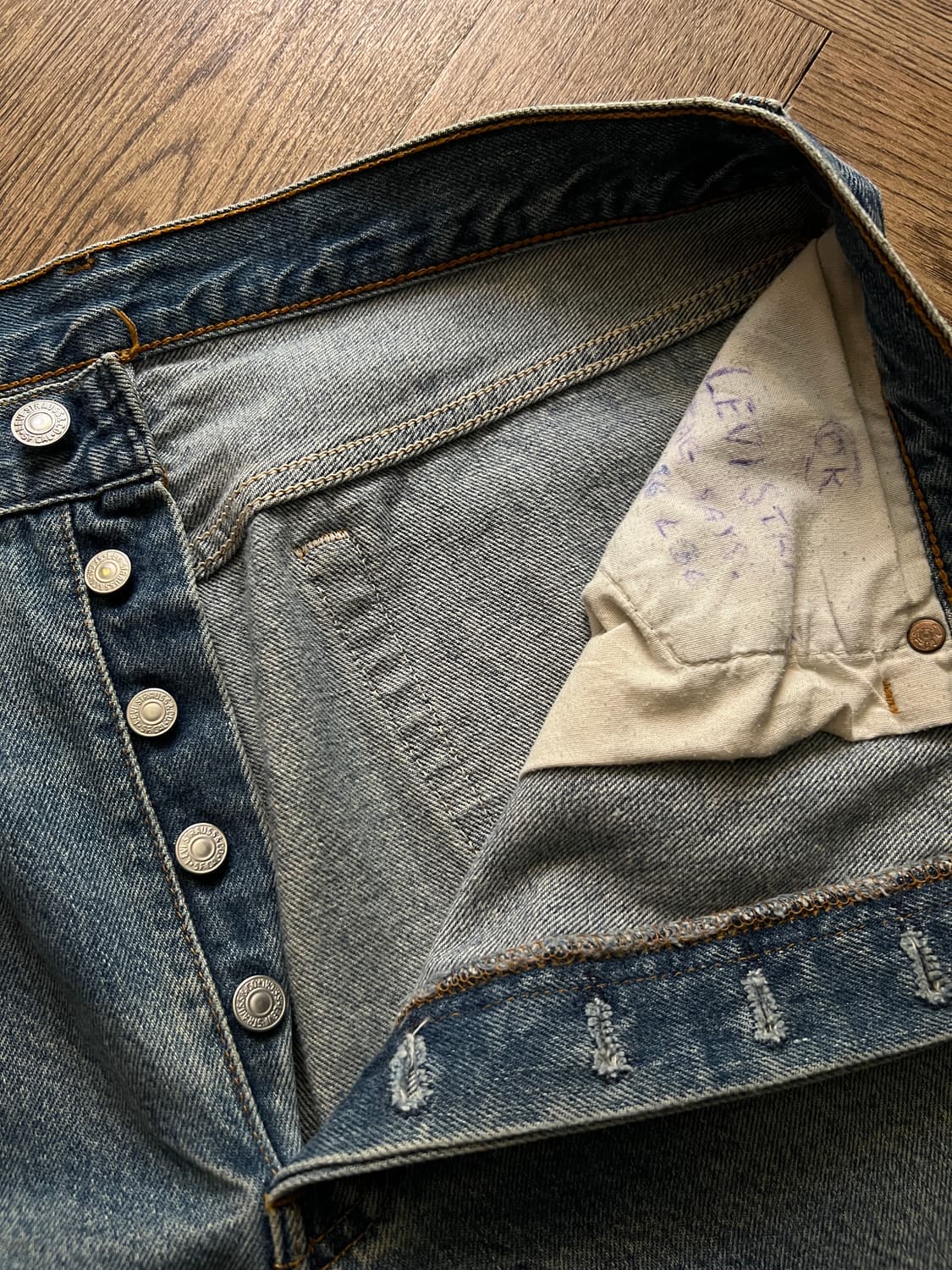 [36]90's 리바이스 501XX USA Made 데님 팬츠 S48 상품이미지4