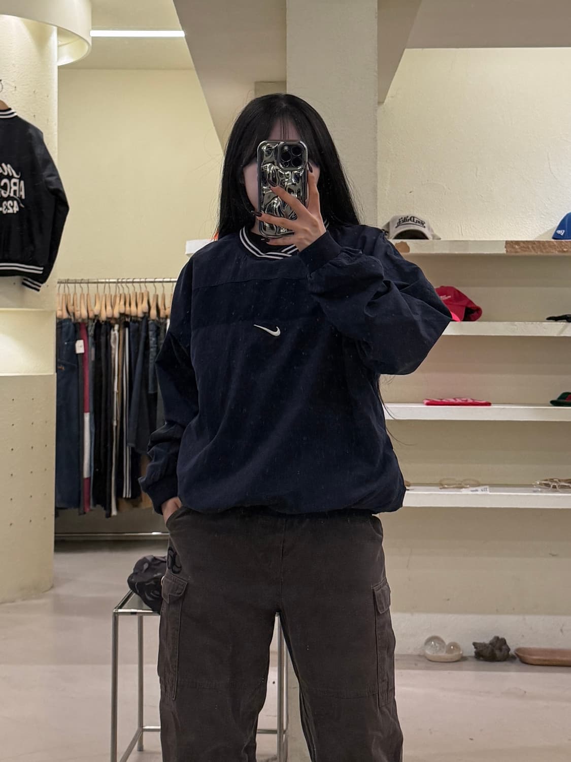 나이키 네이비 스우시 웜업 U1677 상품이미지1