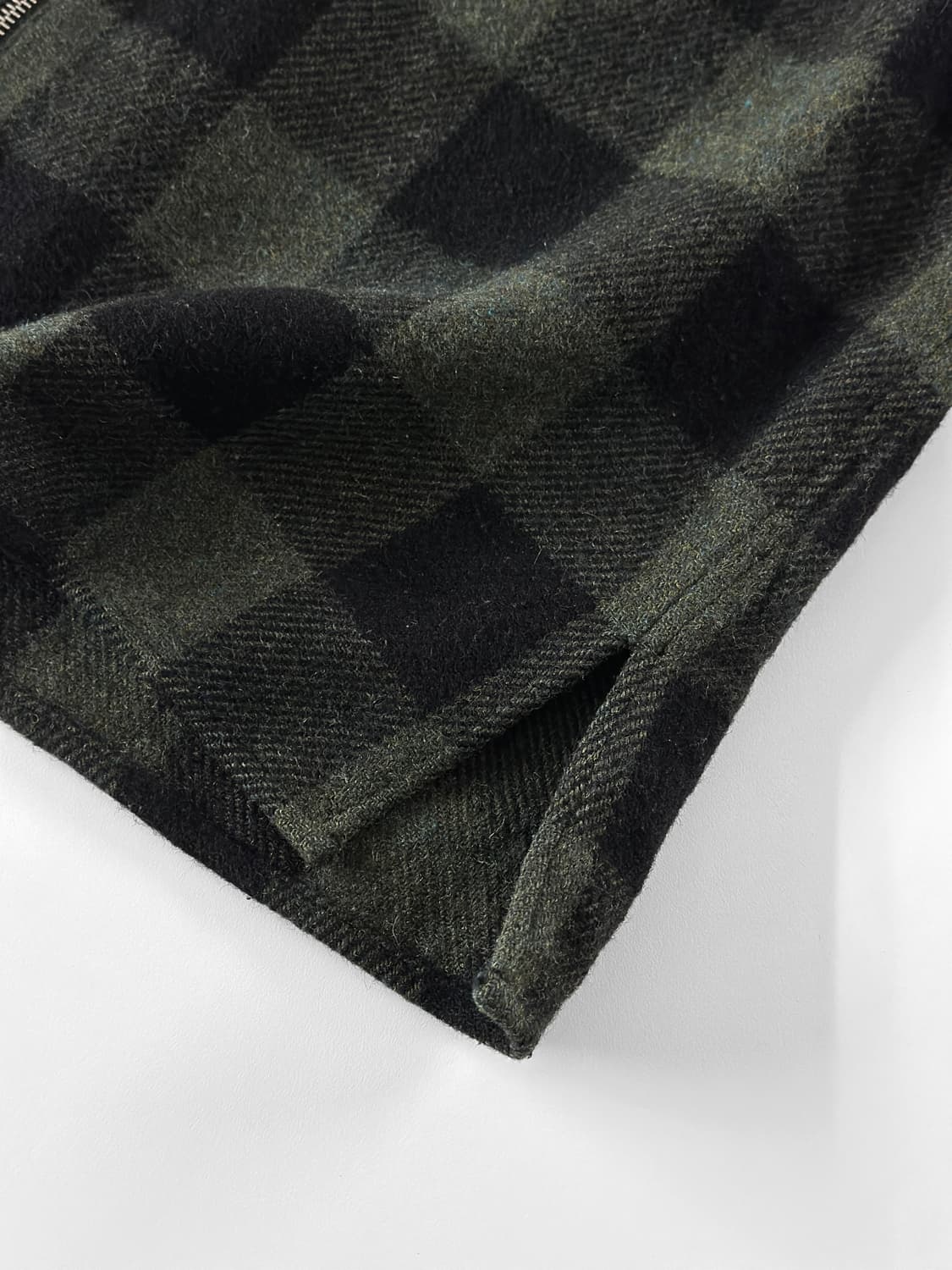 90s 빈티지 아네스베 옴브 버팔로 체크 울 집업 자켓 상품이미지8