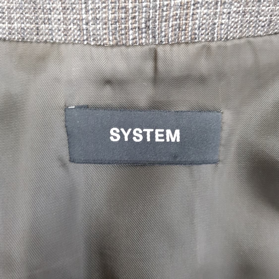 한섬 시스템 2021 체크 테일러드 자켓 88-98-165사이즈 상품이미지8