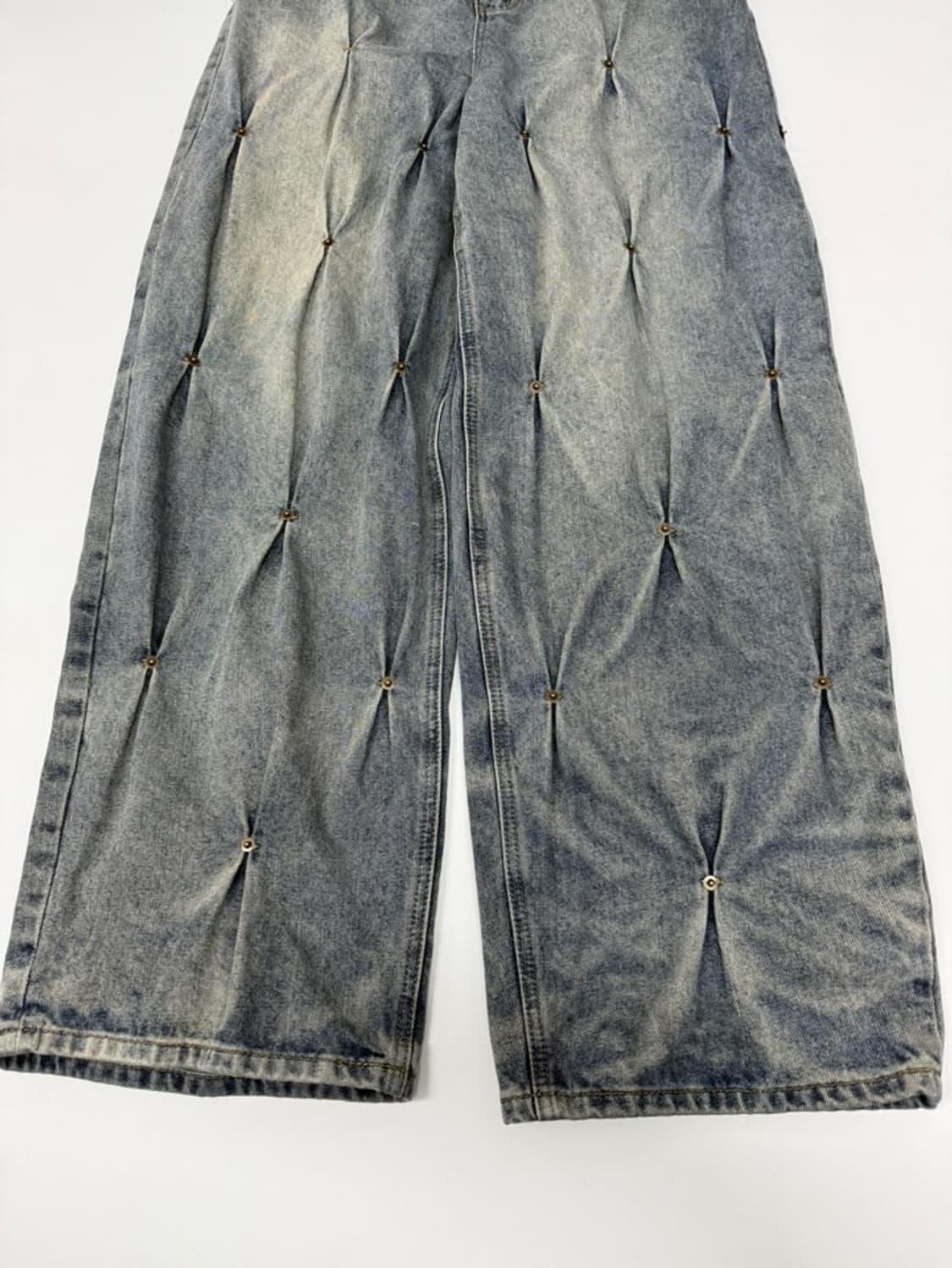 VTG STUD TUCK DETAIL DENIM JEANS 상품이미지4