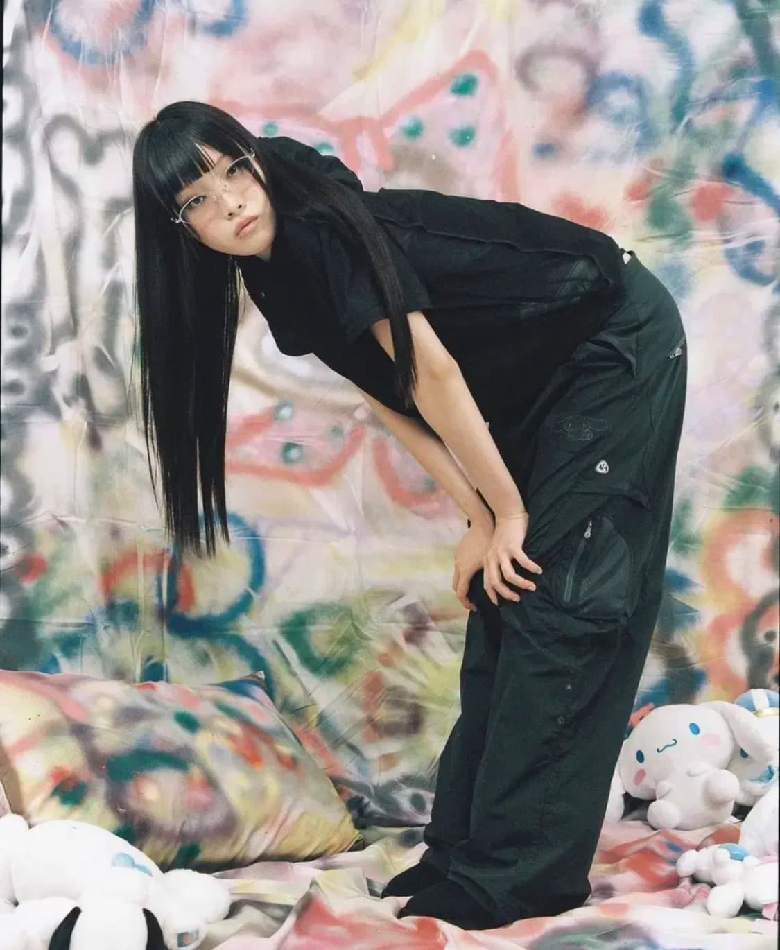 코이세이오 시나모롤 포켓 팬츠 차콜 1 상품이미지1