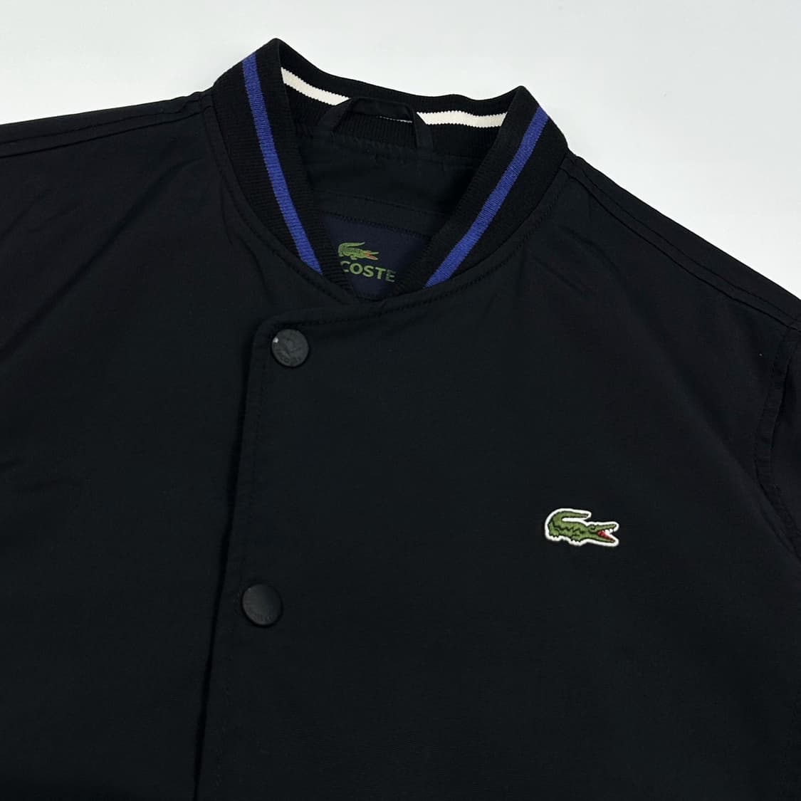 라코스테 크록 블랙 블루종 자켓 (M) 상품이미지3