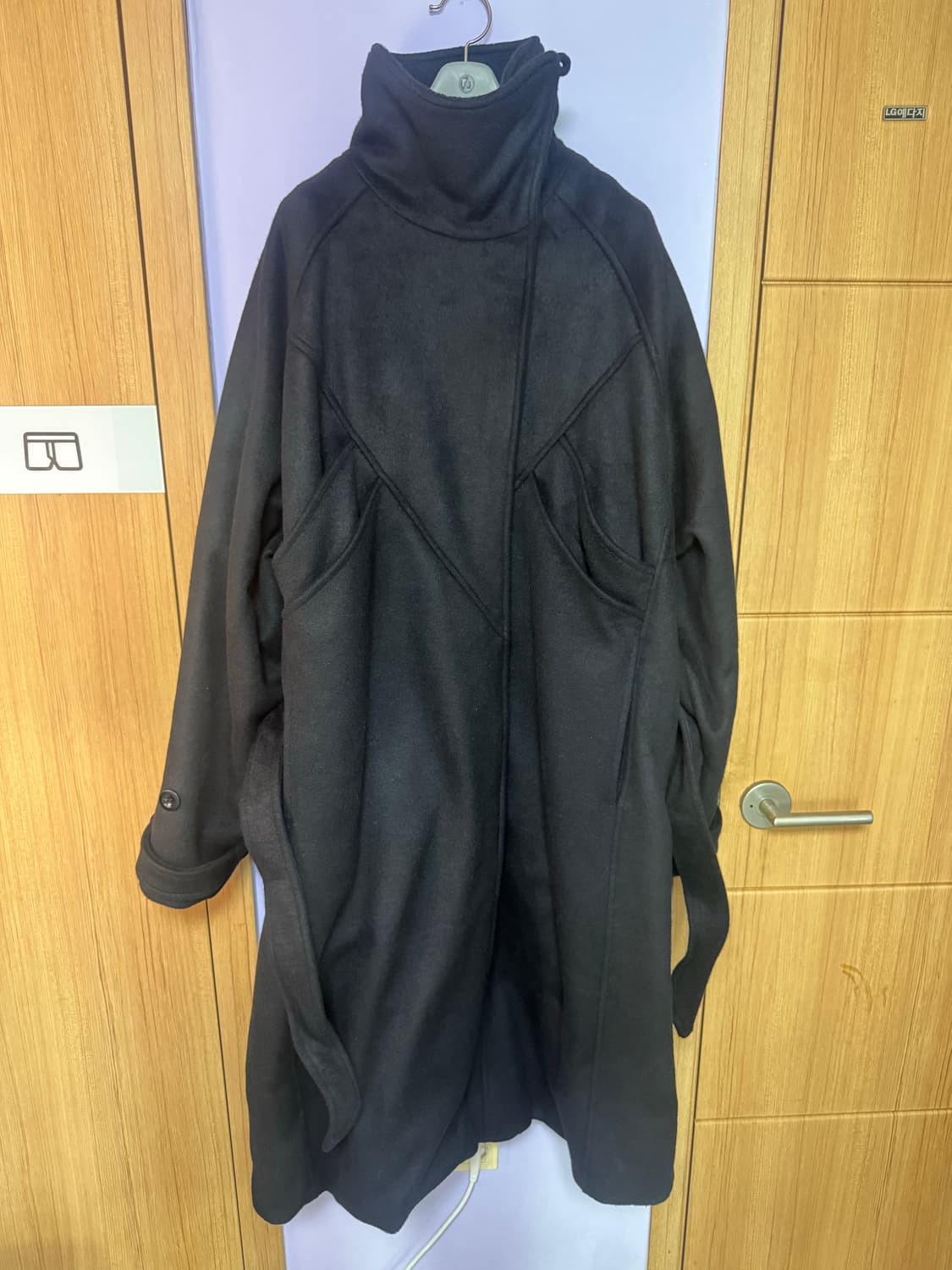 NO/FAITH STUDIOS WOOL COAT BLACK 상품이미지5