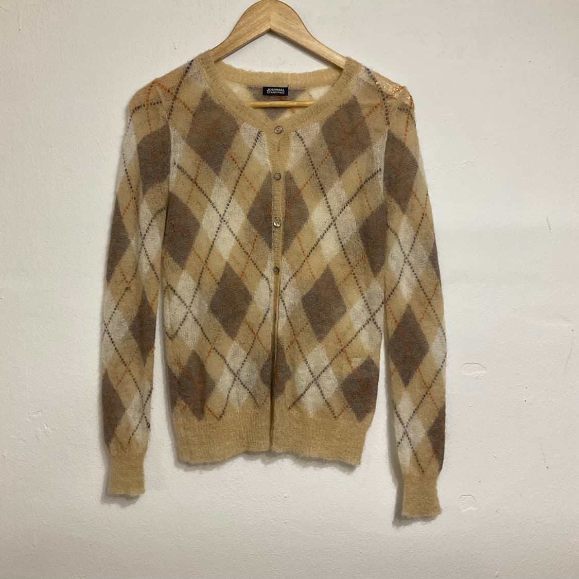 저널 스탠다드 로우게이지 아가일 카라리스 가디건 상품이미지1