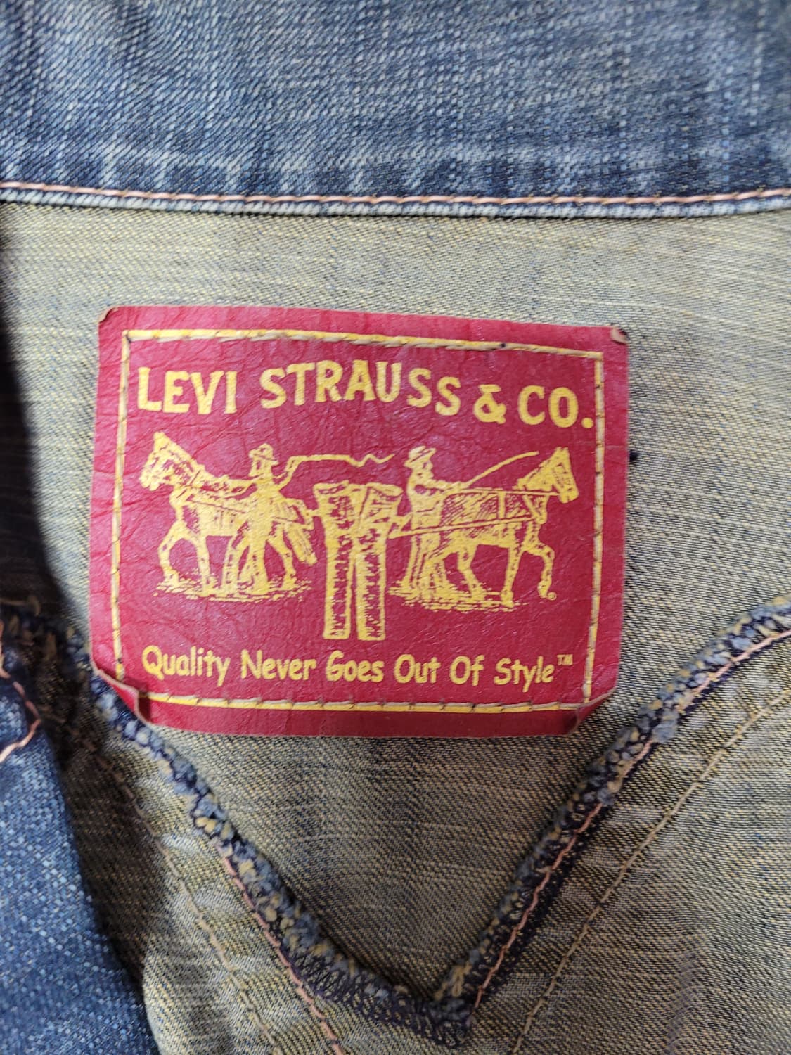 Levi's 리바이스 데님 라이더 자켓 청자켓 상품이미지3