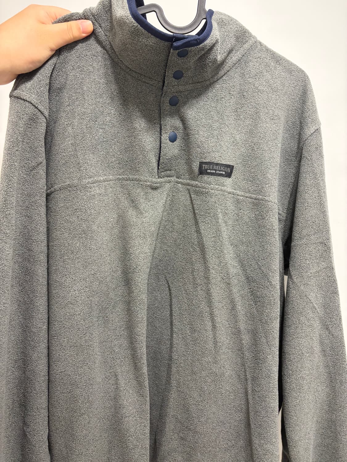 트루릴리전 플리스 하프집업 그레이 2XL (110) 상품이미지1