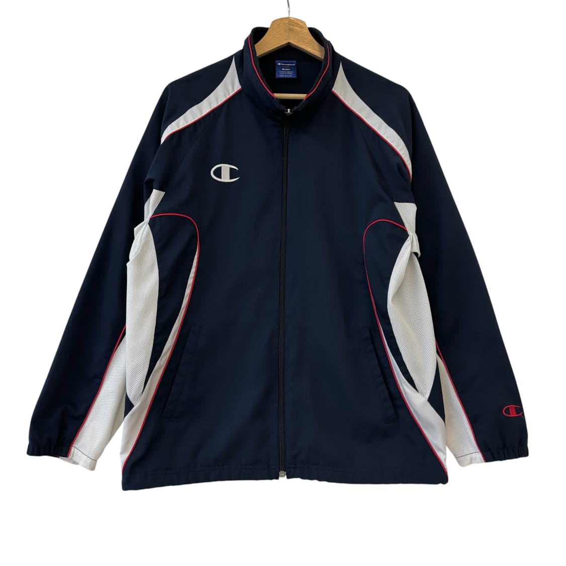 챔피온 더블 로고 바람막이 자켓 네이비 상품이미지1