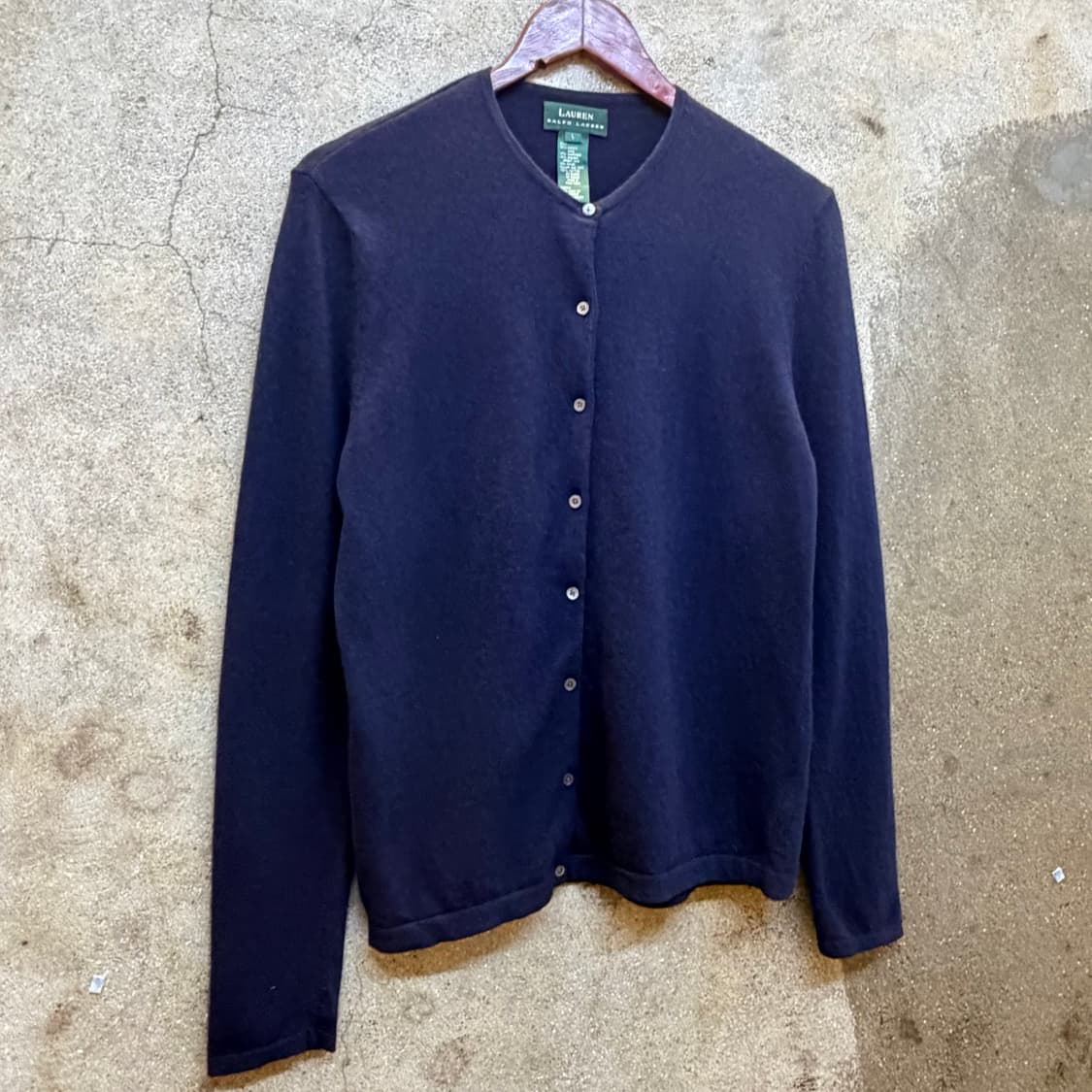 새상품급 90s USA 빈티지 랄프로렌 메리노울 케시미어 니트 가디건 상품이미지2