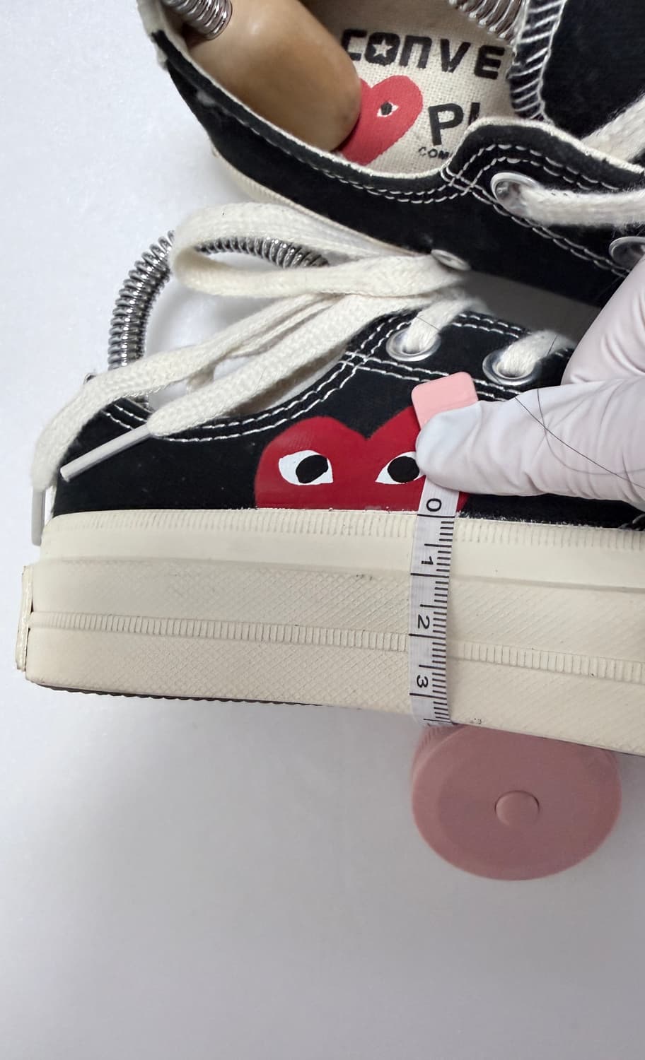 컨버스 x 꼼데가르송 플레이 척테일러 로우 블랙  상품이미지10