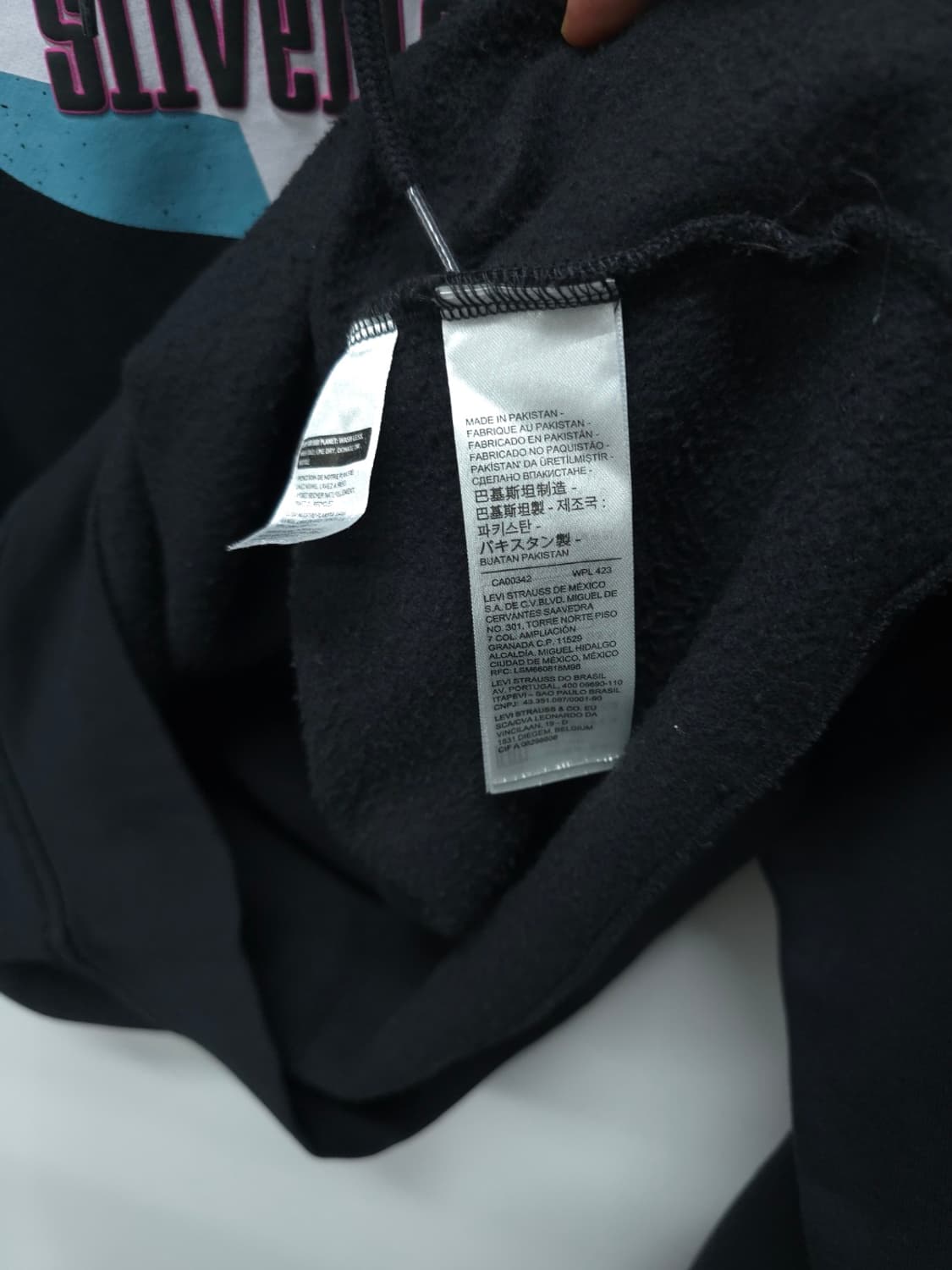 리바이스 Silver Tab 엠보 로고 프린팅 기모 후드티 상품이미지9