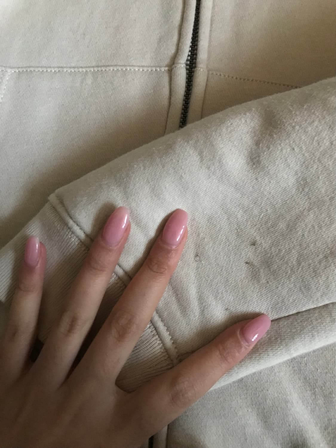 갭 아이보리 퍼후드집업 상품이미지9