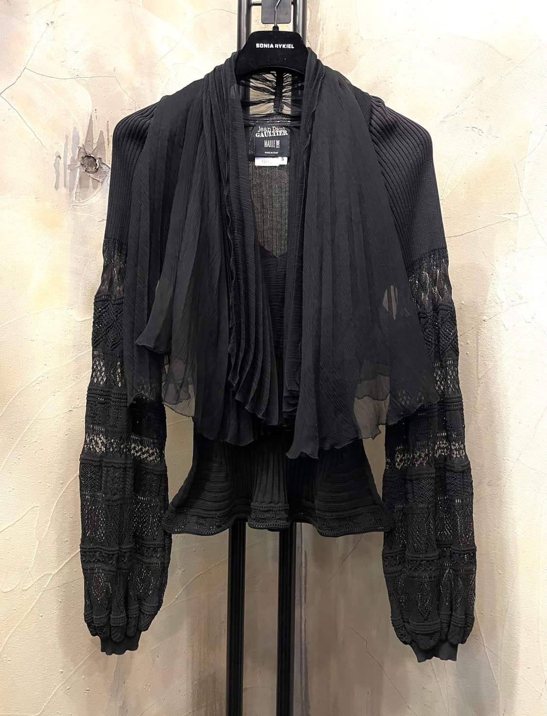 장폴고티에 블랙 시스루 블라우스 55~55반 상품이미지9