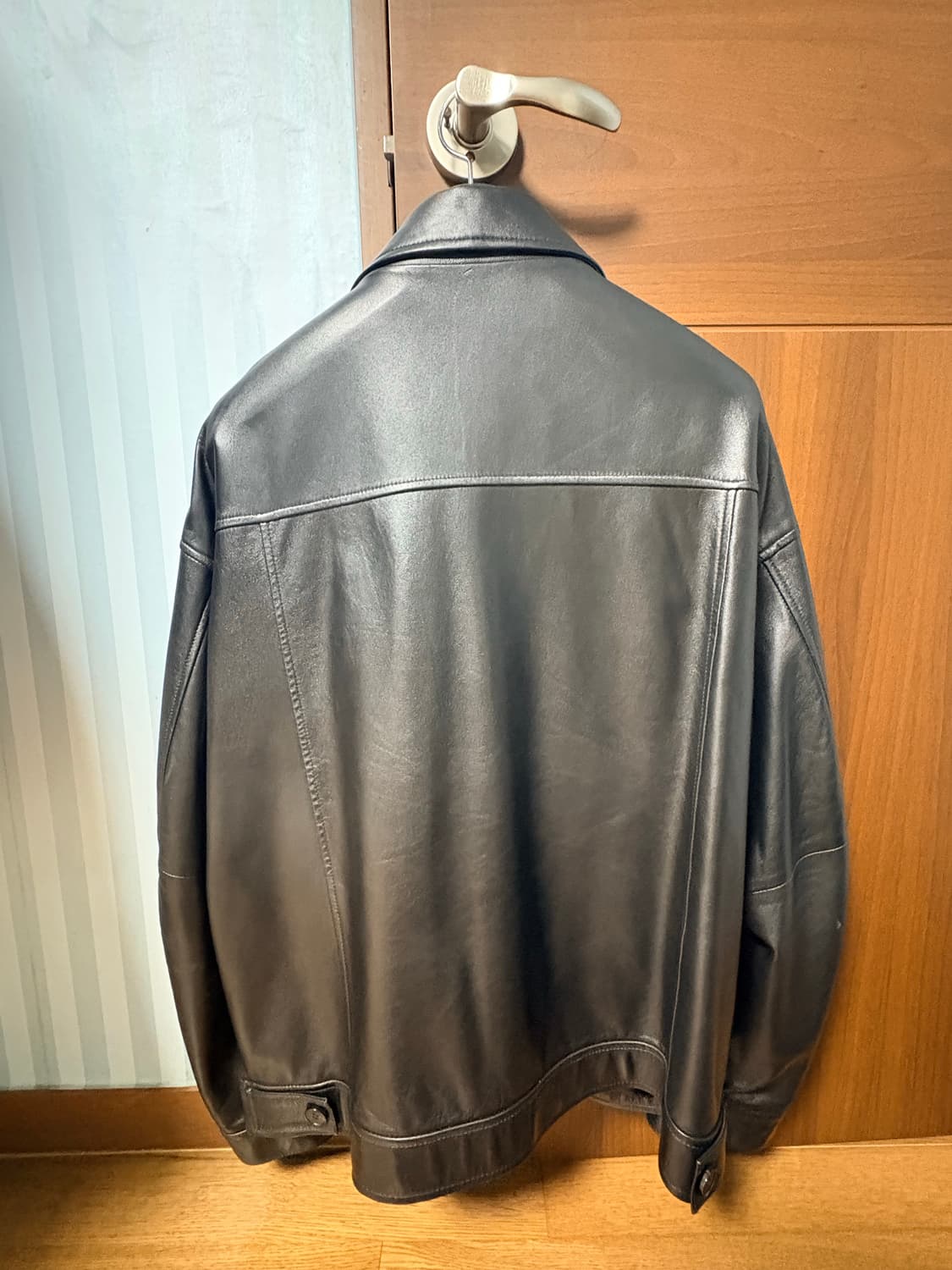 도프제이슨 오버핏 램스킨 싱글자켓xl 상품이미지3