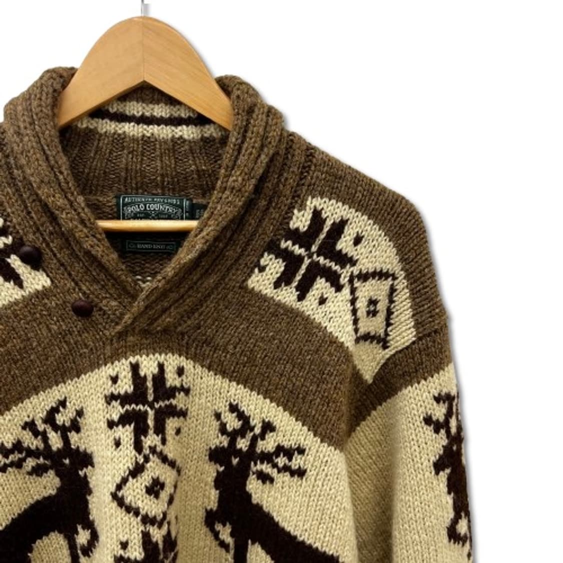 폴로컨트리 RRL 사슴 숄 카라 니트 상품이미지4