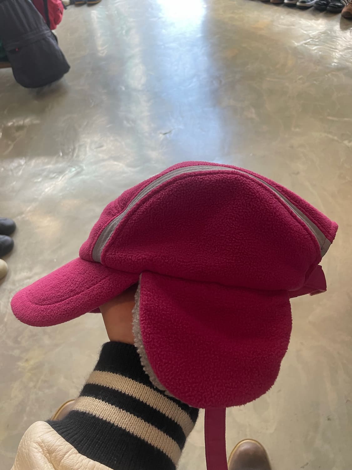 노스페이스 트루퍼햇 군밤모자 귀도리 핑크 상품이미지2