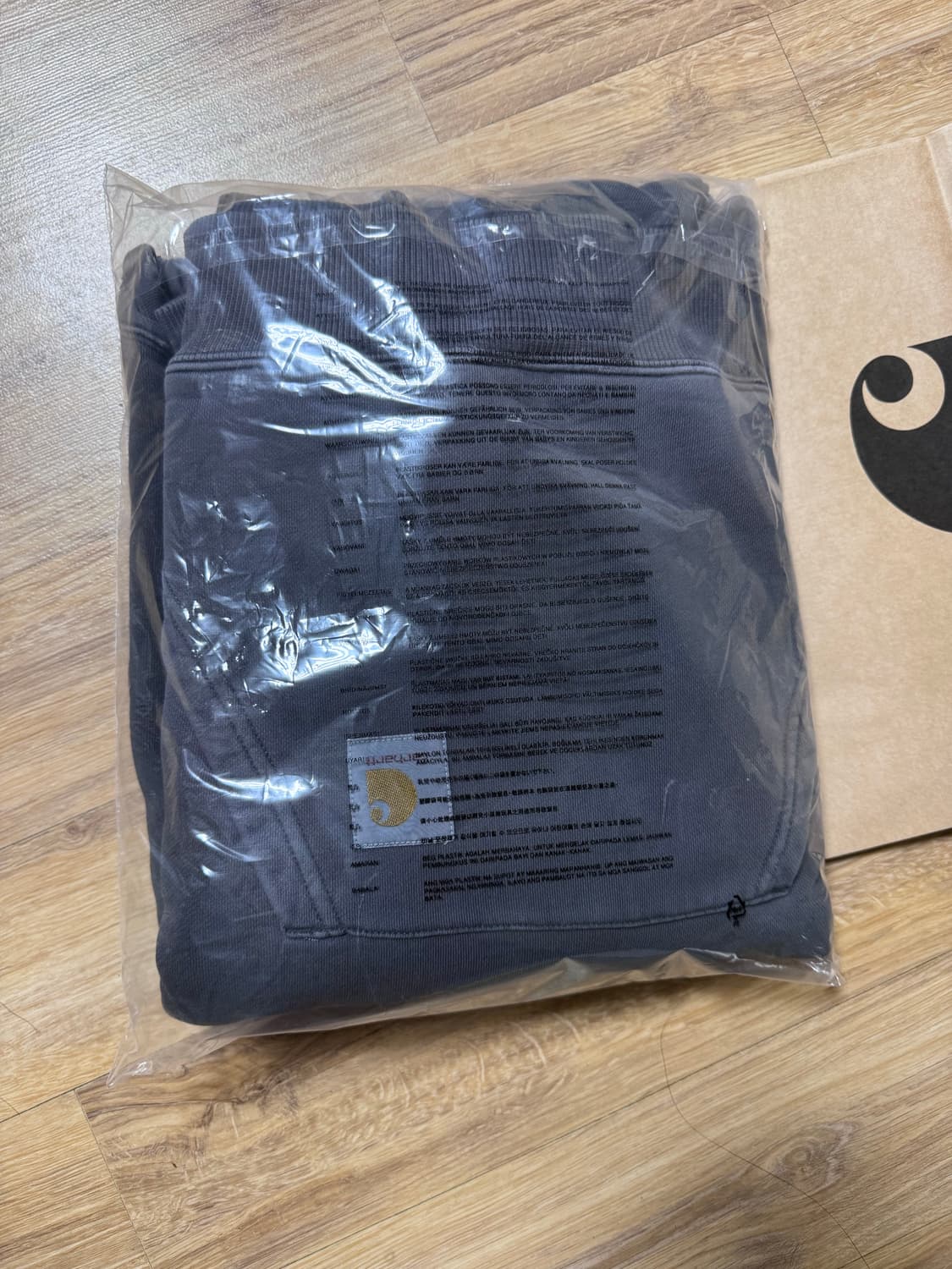 [칼하트]후디드 올슨 스웻셔츠 차콜 그레이 피그먼트 가먼트 다이드 팜 상품이미지5